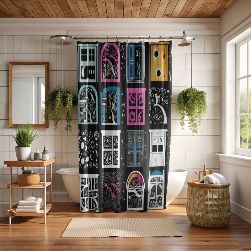 Astral Enigma - Premium Shower Curtain, H 74 po x l 71 po