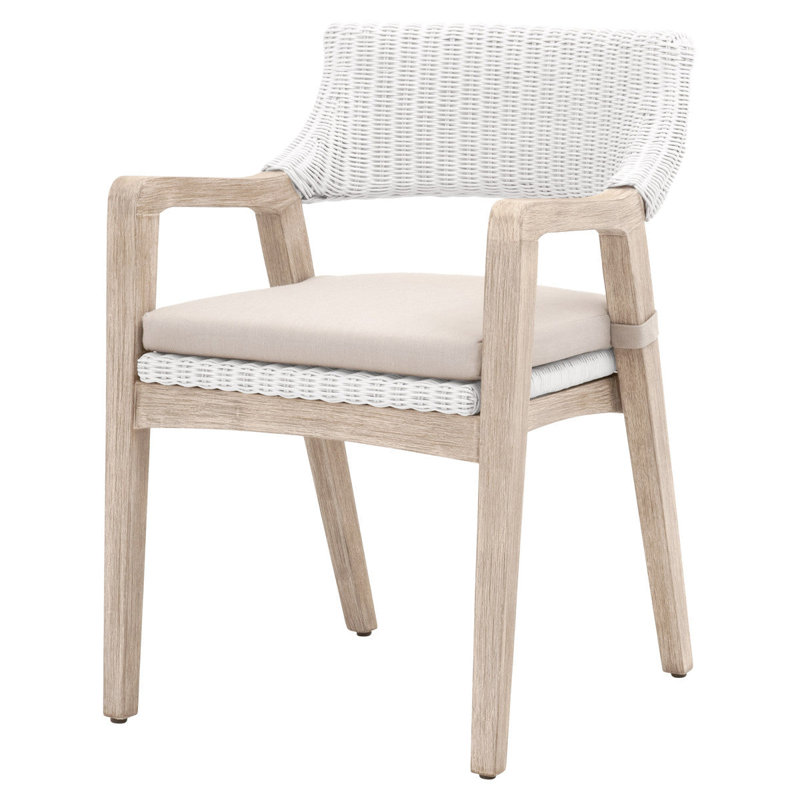 Chaise avec accoudoirs rembourrée Kettil
