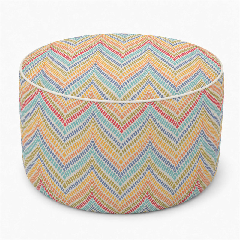 Repose-pieds d'extérieur gonflable de 21 x 21 x 9 pouces, résistant à la décoloration et repose-pieds de patio portatif avec poignée de transport pour le jardin, le camping et l'intérieur