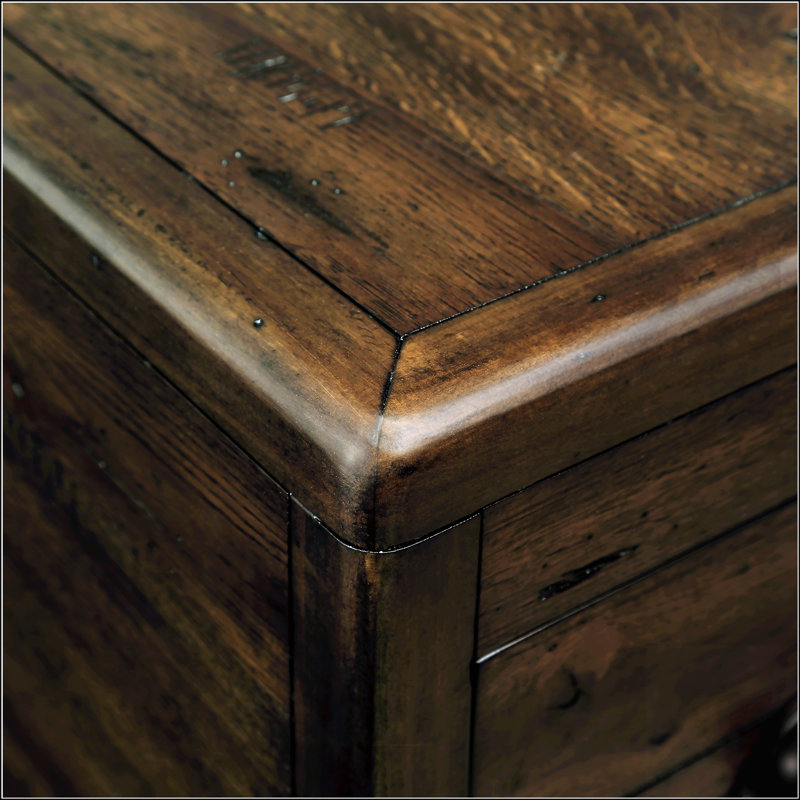 Table de bout en bois massif, Espresso