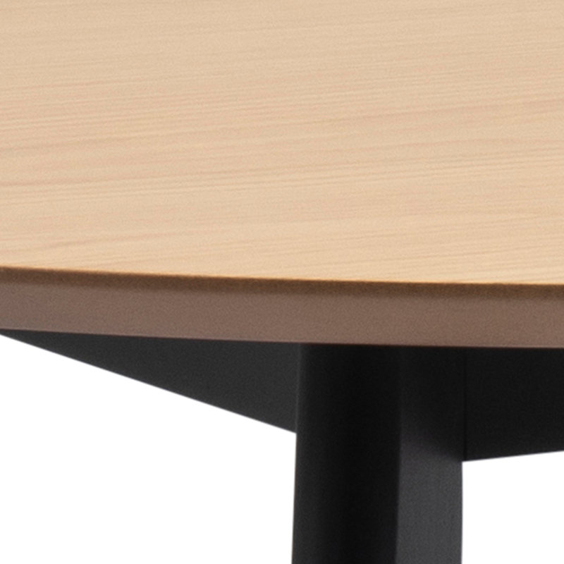 4 - Person Dining Set, Black, Brown, 76cm H x 105cm W x 105cm D