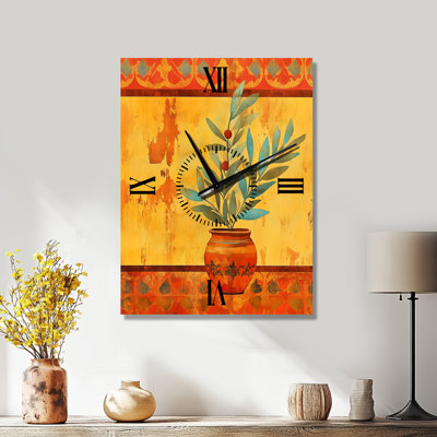 Mediterranean Olive Still Life I - Kitchen Metal Wall Clock