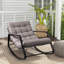 Chaise berçante d'extérieur en acier pour patio-47903397