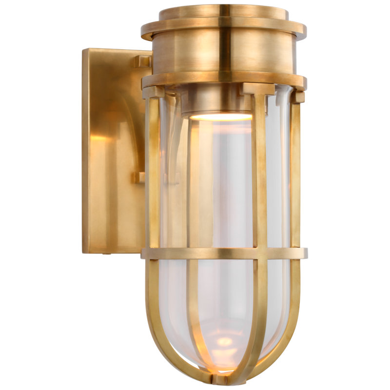 Gracie Tall Bracketed Sconce by Chapman & Myers , Antique Brass