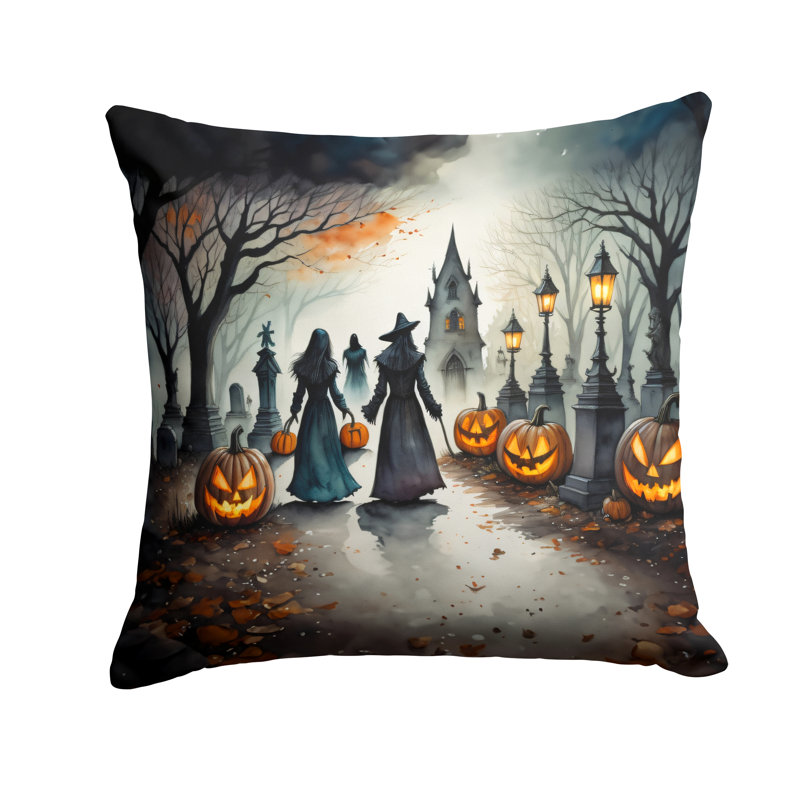 Coussin décoratif More Spooky Halloween, 18 po x 18 po