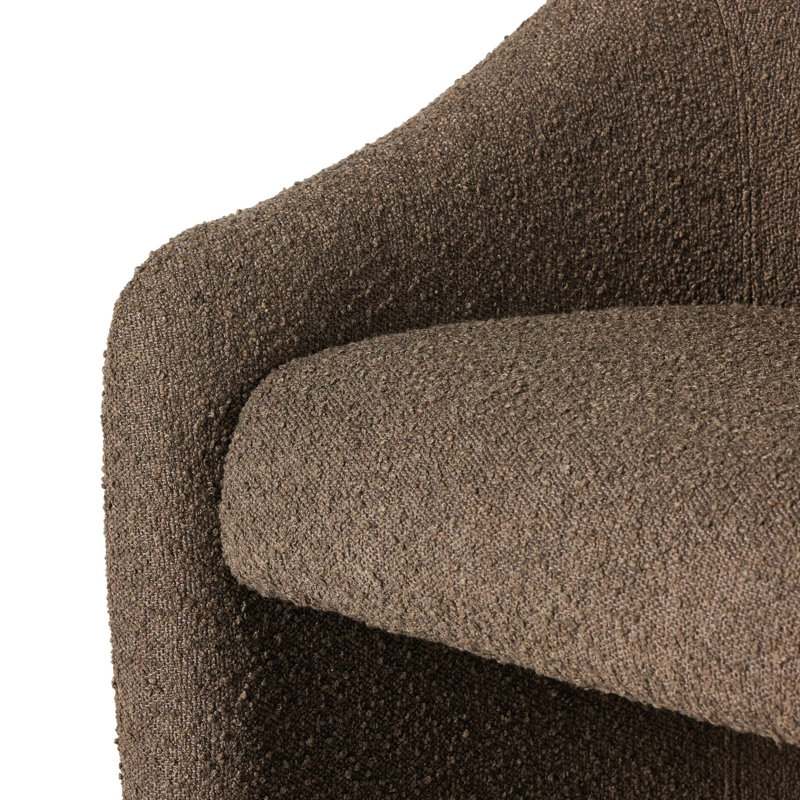 Levi Upholstered Arm Chair, Brown