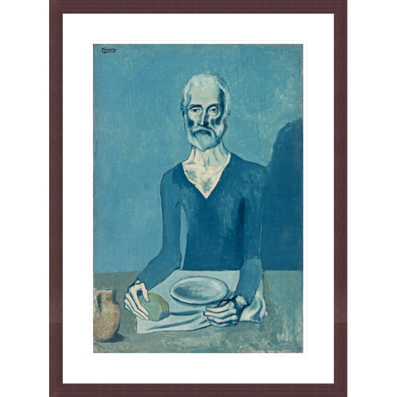 «The Ascetic (L 'Ascète)» par Pablo Picasso, impression giclée sur cadre, H 29,5 po x l 22,16 po