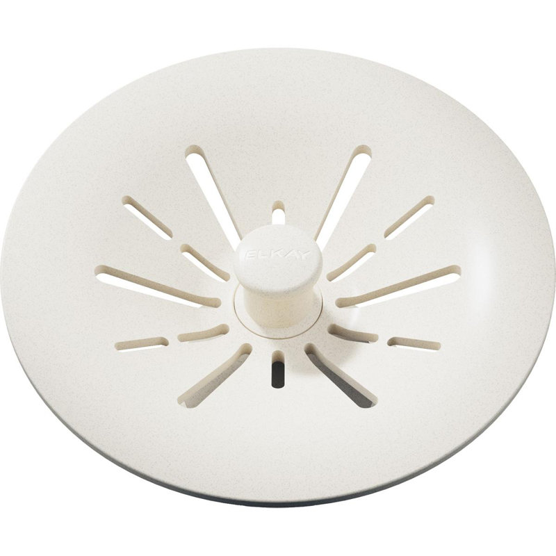 Perfect Removable Basket Strainer Kitchen Sink Drain, Parchment
