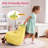 Kannon Cartoon Eggplant Bean Bag Chair, Kids Room Eggplant Sofa With Washable Sofa Cover Or Reading, Lounging And Watching TV-1491098200-1490696198