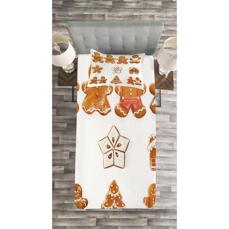 Modern & Contemporary Polyester Coverlet, Twin Coverlet + 1 Sham