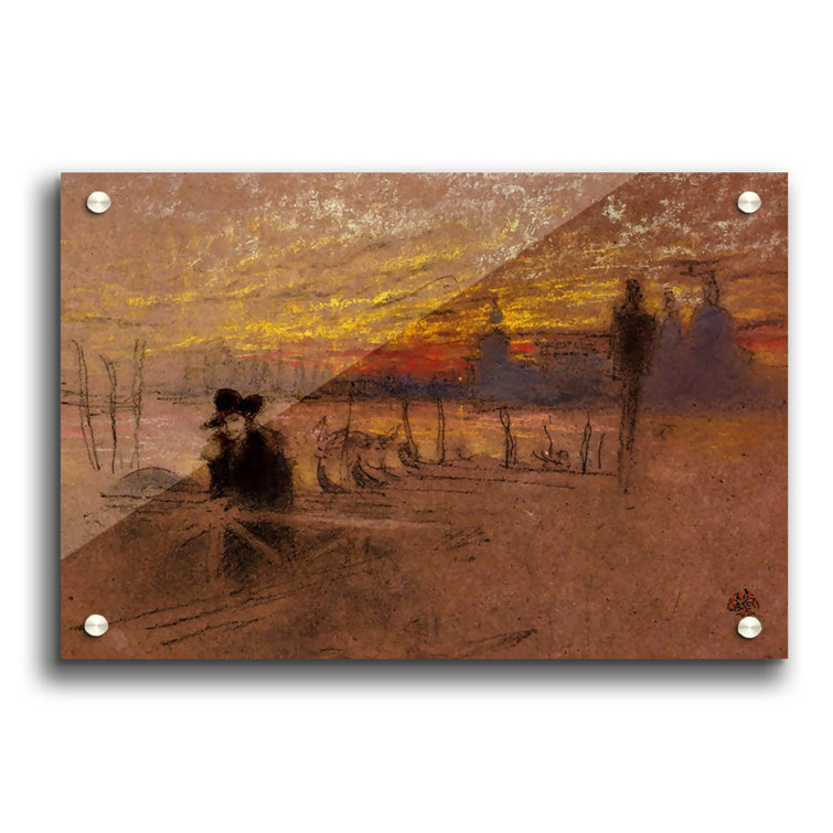 Sunset Red And Gold by James Abbott McNeill Whistler - No Frame Print