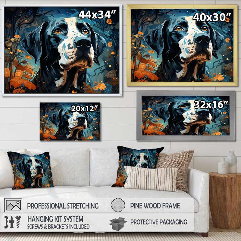 «Dalmatian Dream III», reproduction sur toile, H 24 po x l 32 po x P 1 po, Toile tendue