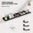 Floating Shelves Set Of 3, Picture Ledge Shelf, Floating Shelves For Wall, Black Floating Shelves With Lip For Living Room, Bedroom,Bookshelf,Nursery-783307024