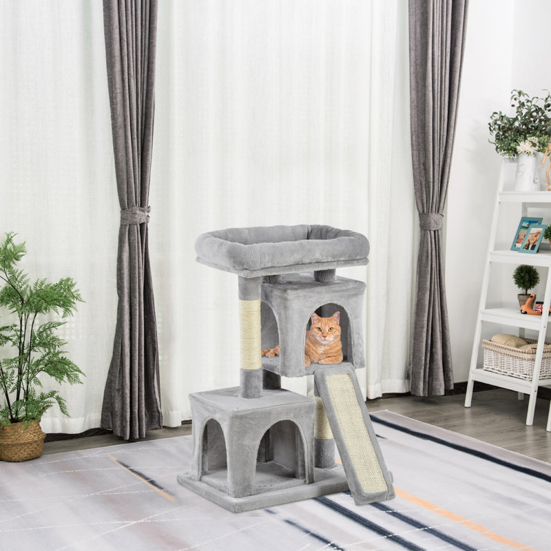 83cm H Cat Tree, Grey