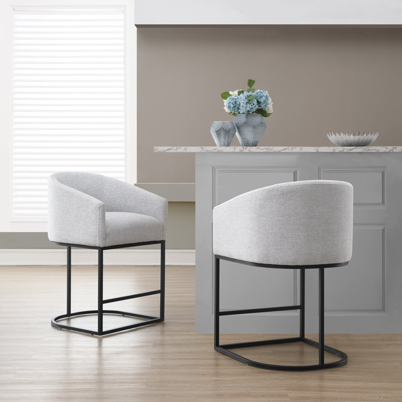 Austri Counter & Bar Stool, Gray, Counter Stool (25.6" Seat Height)