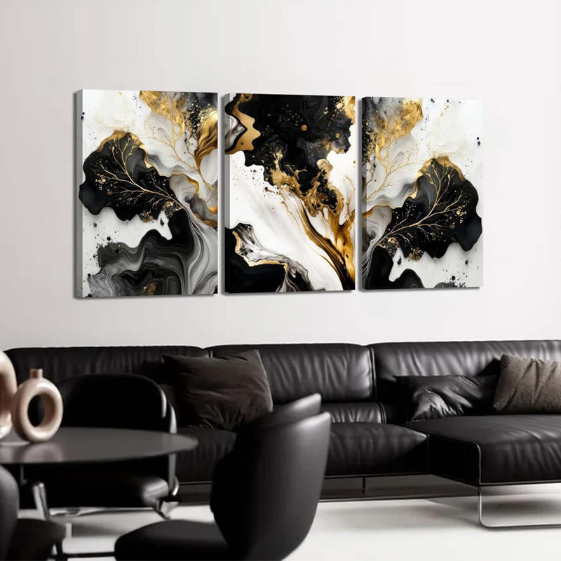3 Piece Wrapped Canvas Wall Art