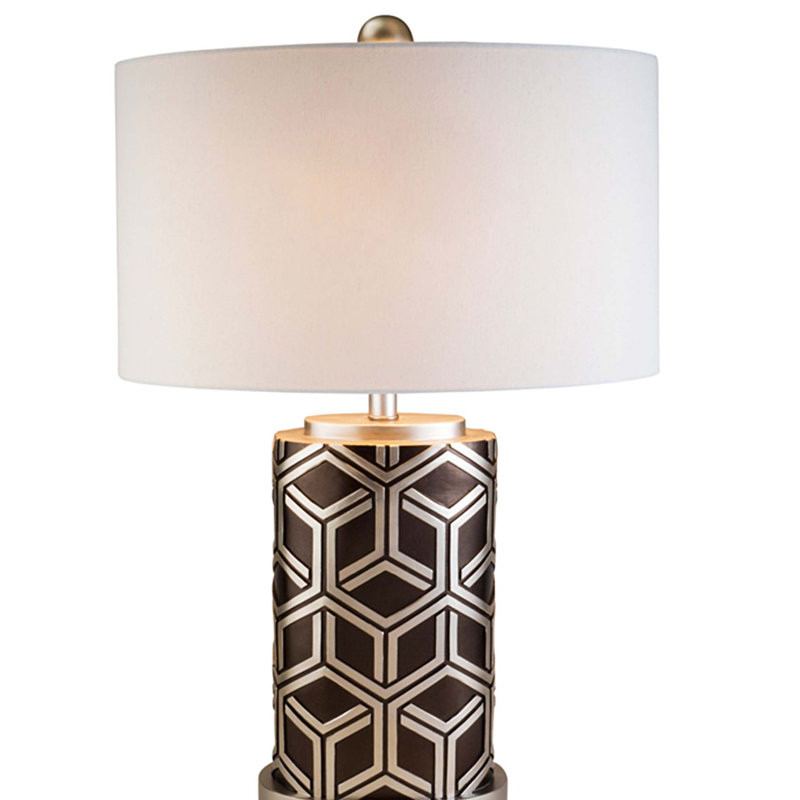 29.5" Tall Table Lamp, Weave Chestnut Design