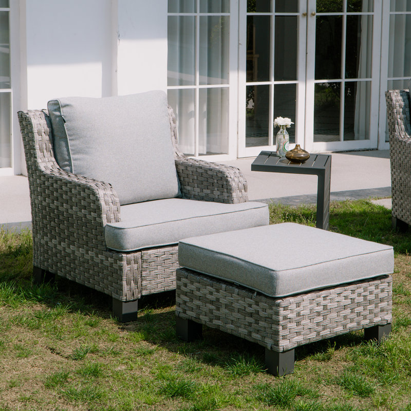 Devren Upholstered Outdoor Ottoman