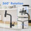 Robinets de cuisine intelligents sans contact, acier inoxydable, conception moderne pour un usage domestique