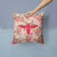  Coussin décoratif à motif floral roses roses 14 po Shabby Elegance-1981801952