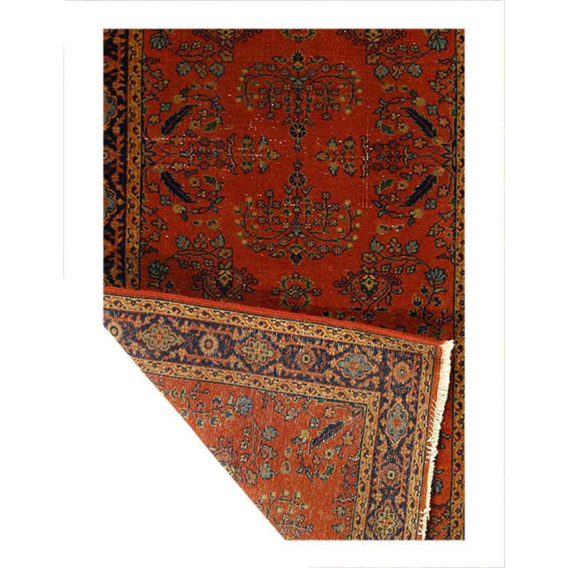 Oriental Area Rug in Rust