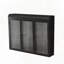 Arched Wall Mounted Glass Cabinet with Three Doors for Home Use-732136191