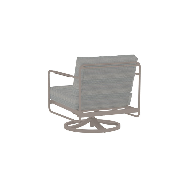Méridienne d'extérieur pivotante en aluminium Mirage, Coussin gris / cadre gris