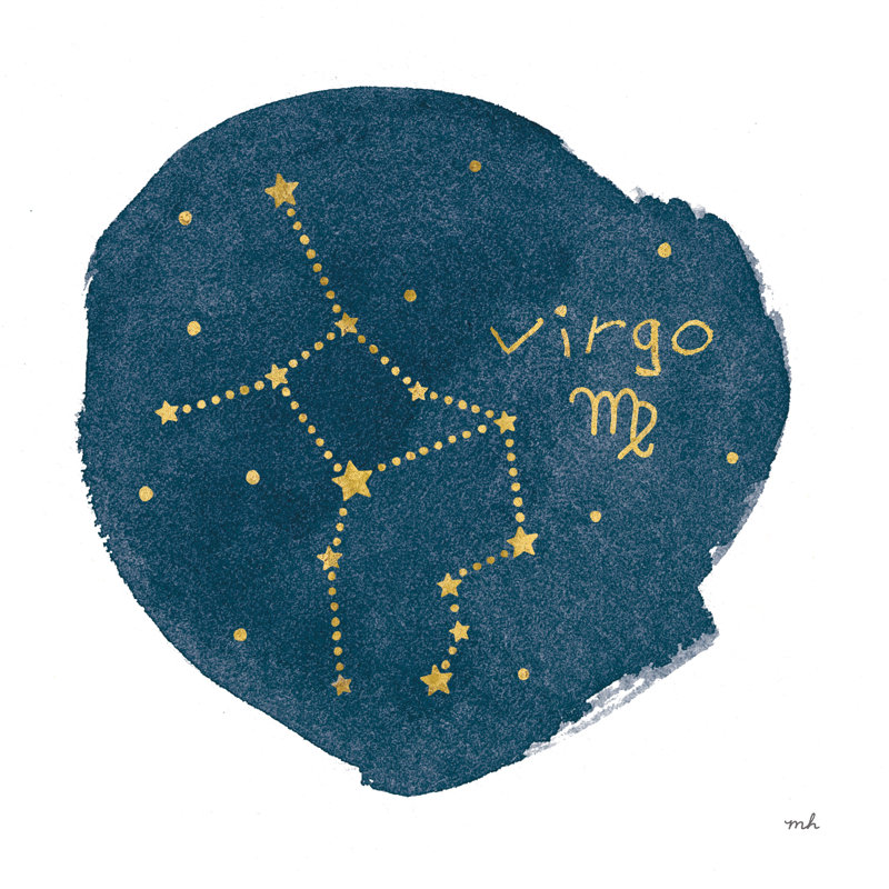 Horoscope Vierge, H 12 po x l 12 po x P 1,25 po