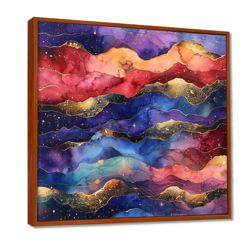 Velours aura des étoiles dans le système solaire II - espace, art mural, salon, H 16 po x l 16 po, Bronze