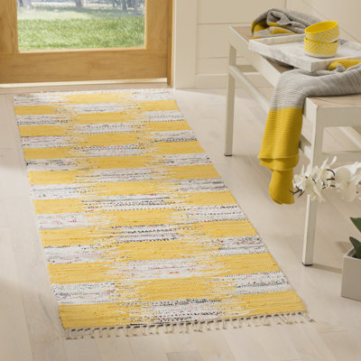 Opie Hand Woven Cotton Ikat Rug