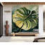 Murale botanique pelez et collez - Feuille de Monstara tropical-779469149