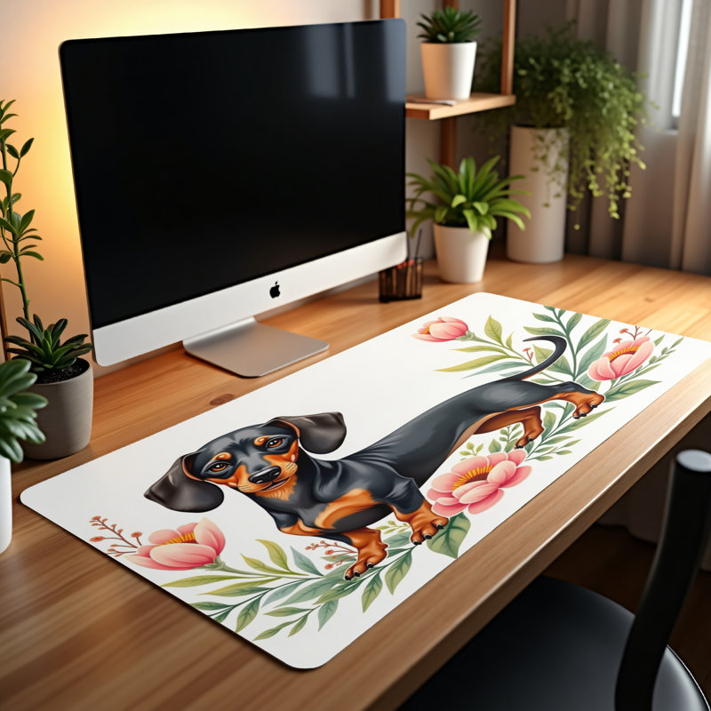 Polyester Desk Pad, 14.4x12.1