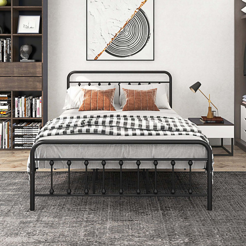 Avaan Metal Open-Frame Bed, Queen