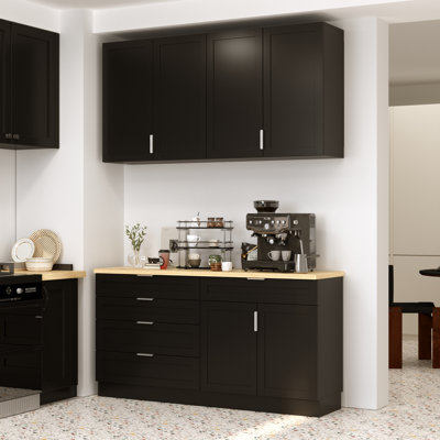 63"W Kitchen Pantry Sideboard Storage Cabinet by Red Barrel Studio