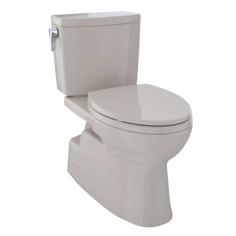 Vespin® II 1 GPF Elongated Two-Piece Toilet, Bone, Left-Hand