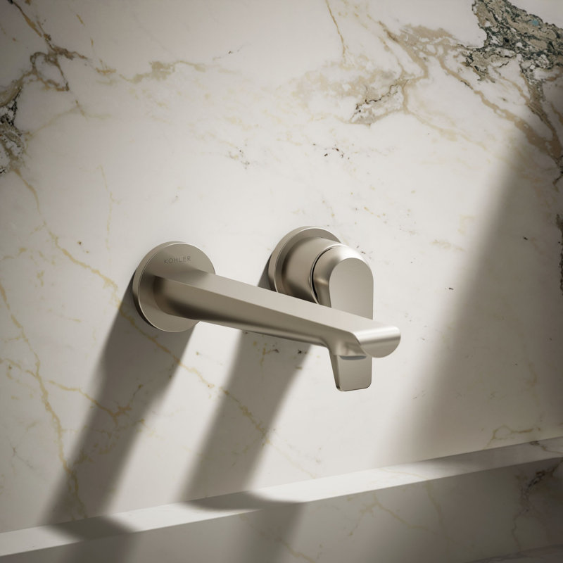 Avid Single-Handle Wall-Mount Bathroom Sink Faucet, Vibrant Brushed Nickel