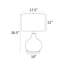 Lampe de table 28,5 po noire / naturelle Tuckernuck