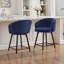  Tabouret de bar et de comptoir pivotant 26 po avec structure en métal-938769264