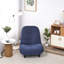 Chaise inclinable avec rembourrage doux - Bleu marine, 14 réglable, éponge haute densité, fabrication de mobilier réglable en métal