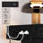 Westerly Modern Style Wooden Nightstand with LED Light and Storage Drawers-979660406