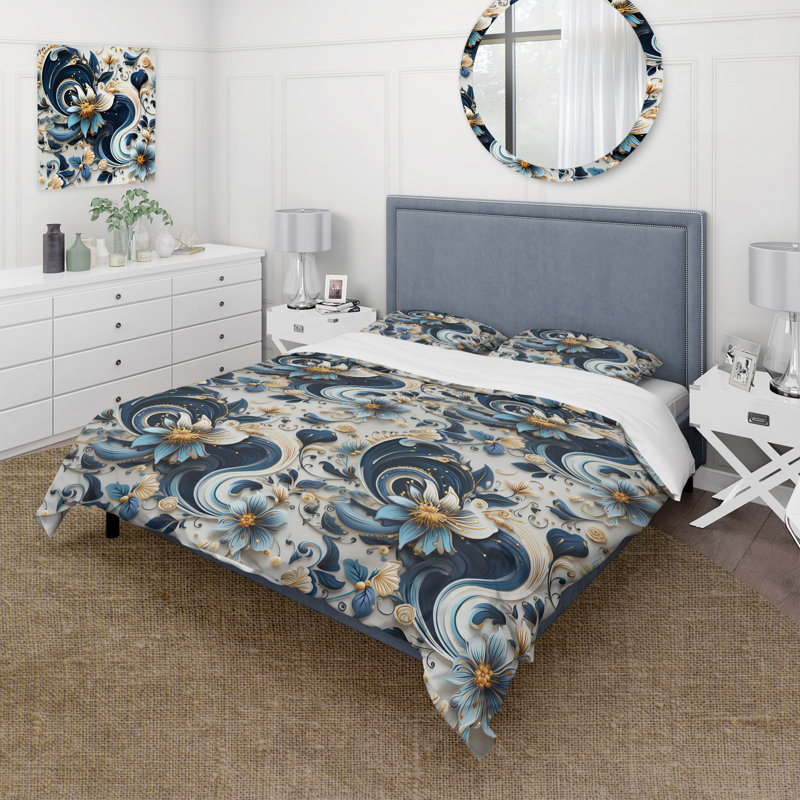 Ensemble de housse de couette à motif cachemire IV, Housse de couette pour grand lit et 2 taies décor