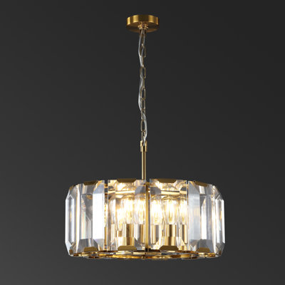 Lustre en verre Ellcey Symone