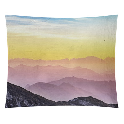 Tapisserie paysage pastel