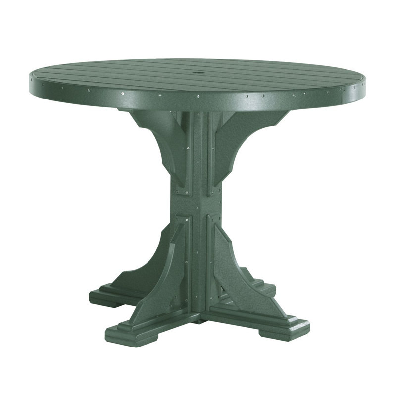 Table de salle à manger Bogia, Vert, l 48,25 po x L 48,25 po x H 36,25 po, Vert