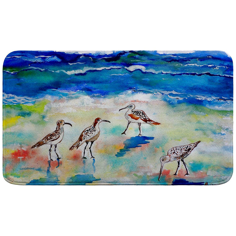 Tapis de bain Betsy Sandpipers, L 30 po x l 18 po