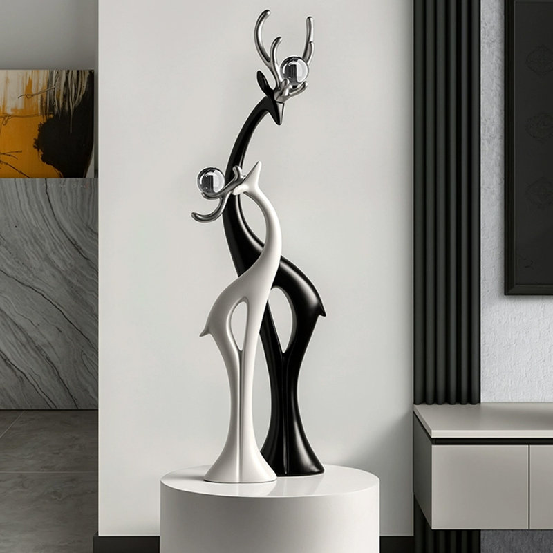 Figurines et objets décoratifs modernes en résine, H 39,37 po x l 14,96 po x P 14,96 po
