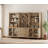 Scarlett 72.1"H X 101.6"W Bookcase With Drawers And Glass Cabinets, Tall Book Case With Open Book Shelfs, Large Wood Bookcases Farmhouse Bookshelves For Living Room Bedroom Home Office Kitchen, 72'-406800656