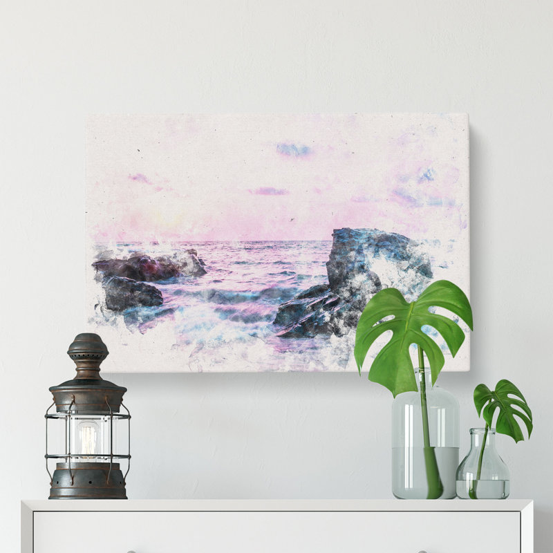 View of the Sunset in India - Wrapped Canvas, 35cm H x 50cm W x 3cm D