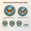 Panneau de vitrail de jardin Butterfly H 12 po-582151715