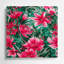 Aquarelle florale 37, art mural en métal rouge-1514343912